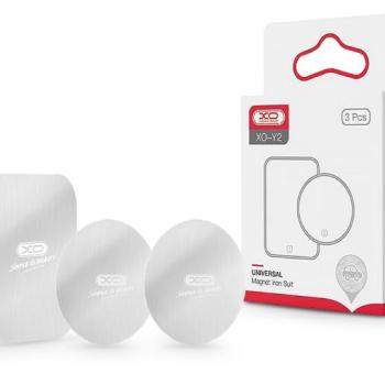 Fém ellenlapka darab mágneses autós tartóhoz - XO Y2 Universal Magnet Iron Suit - 3 db/csomag - ezüst kép