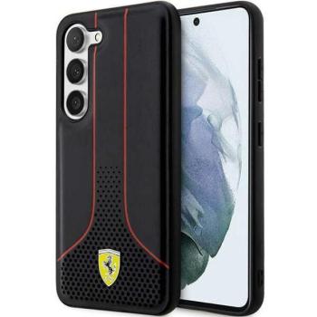 Ferrari FEHCS23MPCSK Samsung Galaxy S23+ S916 fekete keménytok perforált 296 P kép