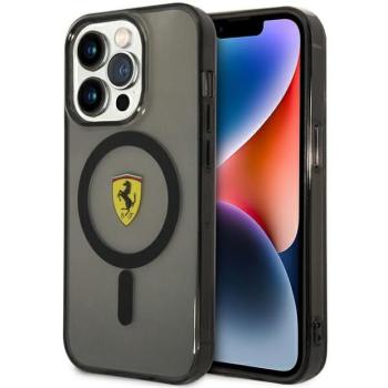 Ferrari FEHMP14LURKK iPhone 14 Pro 6,1&quot; fekete keménytok áttetsző Magsafe kép