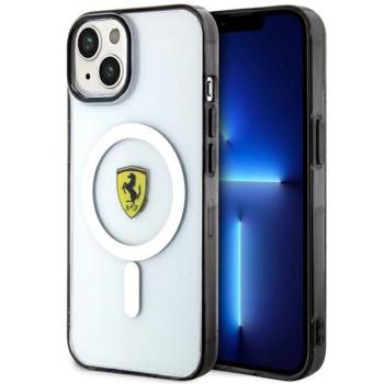Ferrari FEHMP14MURKT iPhone 14 Plus 6,7&quot; átlátszó keménytok Outline Magsafe kép