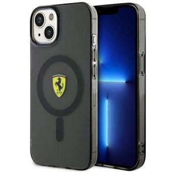 Ferrari FEHMP14SURKK iPhone 14 6.1&quot; fekete keménytok áttetsző Magsafe kép