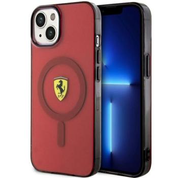 Ferrari FEHMP14SURKR iPhone 14 6.1&quot; piros keménytok áttetsző Magsafe kép