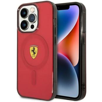 Ferrari FEHMP14XURKR iPhone 14 Pro Max 6.7&quot; piros keménytok áttetsző Magsafe kép
