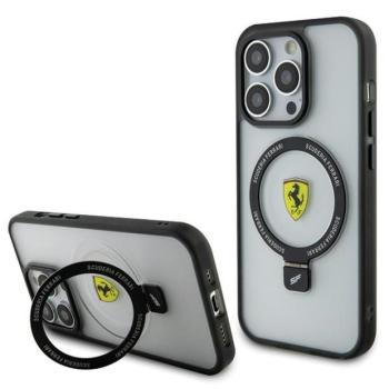 Ferrari FEHMP15LUSCAH iPhone 15 Pro 6.1&quot; átlátszó keménytok gyűrűs állvány 2023 Collection MagSafe kép