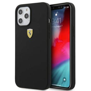 Ferrari FESSIHCP12LBK iPhone 12 Pro Max 6,7&quot; fekete On Track szilikon keménytok kép