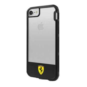 Ferrari keménytok FEHCP7BISBK iPhone 7/8 / SE 2020 / SE 2022 átlátszó fekete tok kép