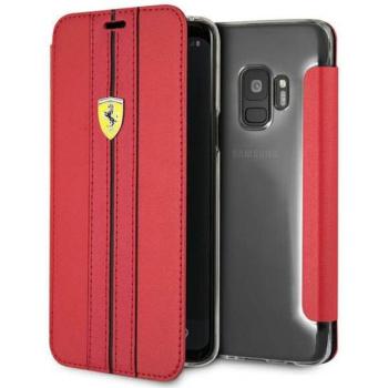 Ferrari könyvtok S9 G960 piros Urban tok kép