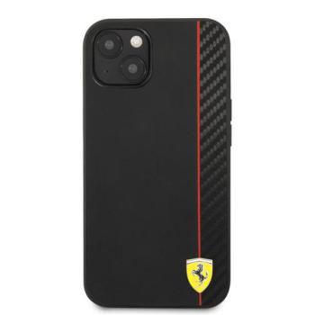 Ferrari On Track Apple iPhone 13 mini karbon hátlap tok, fekete kép