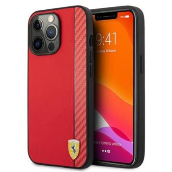 Ferrari On Track Apple iPhone 13 Pro Max karbon hátlap tok, piros kép