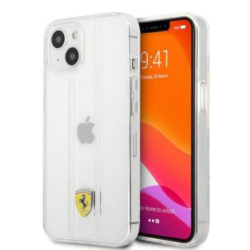 Ferrari &quot;3D Stripes&quot; iPhone 13 Pro Max (6,7&quot;) átlátszó hátlap tok kép