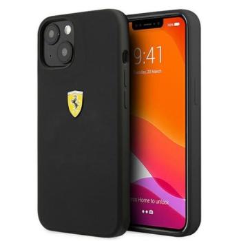 Ferrari Silicone Apple iPhone 13 hátlap tok, fekete kép