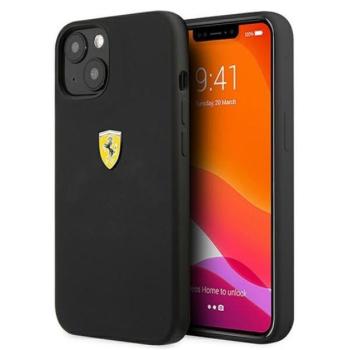 Ferrari Silicone Apple iPhone 13 mini hátlap tok, fekete kép