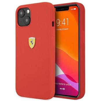 Ferrari Silicone Apple iPhone 13 mini hátlap tok, piros kép