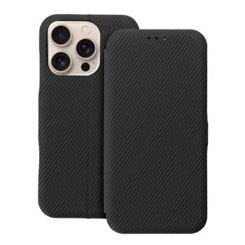 FOLIO SIDE MAGNET kinyitható tok iPhone 15 Pro - fekete kép