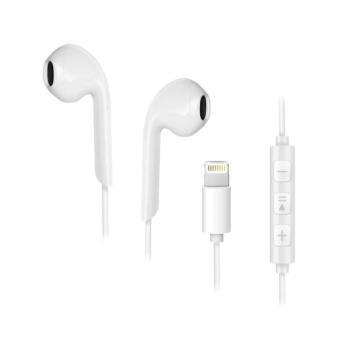 Forcell arphones sztereó Apple iPhone lightning 8-pin NEW BOX fehér kép