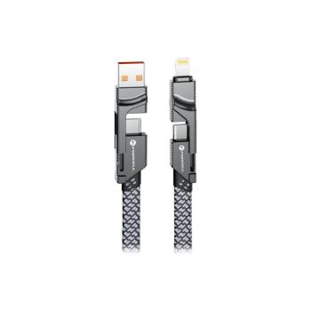 Forcell C241 F-Energy USB-A - Type-C kábel QC PD 3A 60W 1m - szürke kép