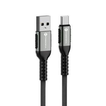 Forcell C256 F-Energy USB-A - Type-C kábel 3A 66W QC3.0 1.2m - fekete kép