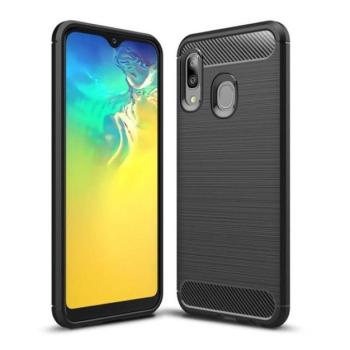 Forcell Carbon hátlap tok Samsung A202 Galaxy A20e, fekete kép