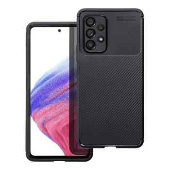 Forcell Carbon Premium Samsung Galaxy A54 5G karbon mintás szilikon tok, fekete kép