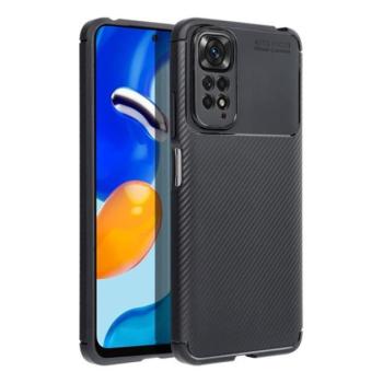 Forcell Carbon Premium Xiaomi Redmi 9C karbon mintás szilikon tok, fekete kép