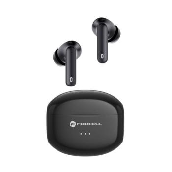 FORCELL F-AUDIO vezeték nélküli fülhallgató TWS Clear Sound fekete kép