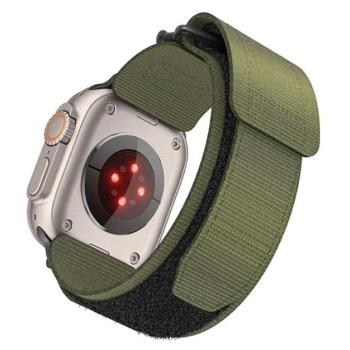 Forcell F-Design FA05 Apple Watch 42/44/45/49mm nylon szíj, zöld kép