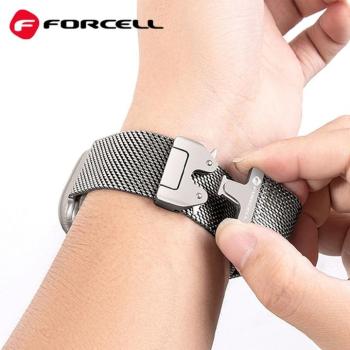 FORCELL F-DESIGN FA11 rozsdamentes acél szíj APPLE Watch 38 / 40 / 41 mm ezüst színű kép