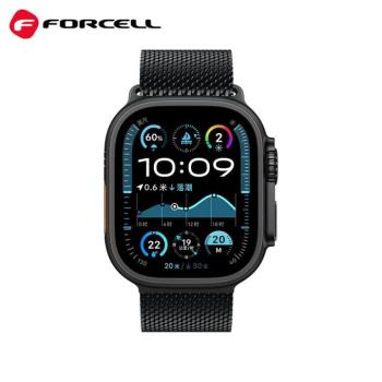 FORCELL F-DESIGN FA11 rozsdamentes acél szíj APPLE Watch 38 / 40 / 41 mm fekete kép