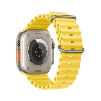 Forcell F-Design FA12 Apple Watch 42/44/45/49mm szíj, sárga kép