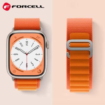 FORCELL F-DESIGN FA13 szíj Apple Watch 42/44/45/49mm narancssárga színben kép