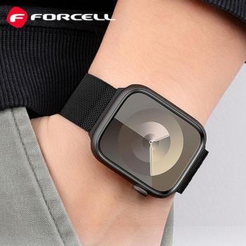 FORCELL F-DESIGN FA14 mágneses rozsdamentes acél szíj APPLE Watch 38 / 40 / 41 mm fekete kép