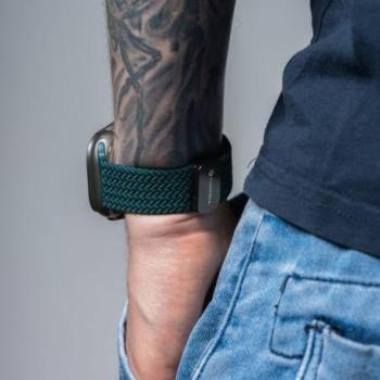 Forcell F-Design FA2 fonott mágneses csereszíj Apple Watch 38 / 40 / 41 mm - sötétzöld kép