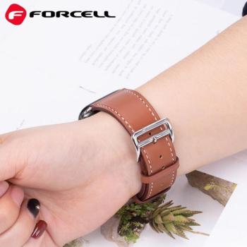 FORCELL F-DESIGN FA20 mágneses öko bőrszíj APPLE Watch 38 / 40 / 41 mm barna színű kép