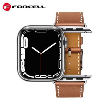 FORCELL F-DESIGN FA20 mágneses öko bőrszíj APPLE Watch 42 / 44 / 45 / 49 mm barna színű kép