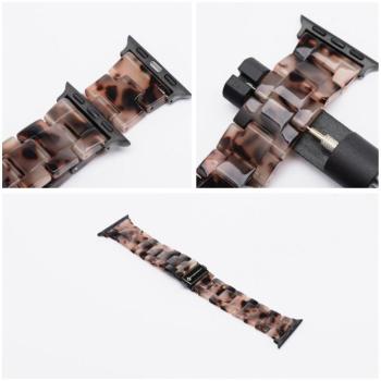 Forcell F-Design FA4 márványmintás csereszíj Apple Watch 42 / 44 / 45 / 49 mm - barna kép