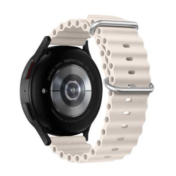 Forcell F-Design FS01 Samsung Galaxy Watch 22mm szíj, bézs kép