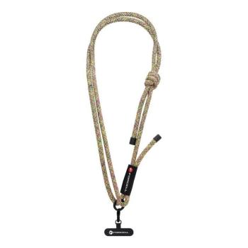 FORCELL F-DESIGN S10X165 állítható hosszúságú (max. 82,5cm hurokban) zöld rózsaszín rózsaszín lila, kereszt alakú telefontartó zsinór kép