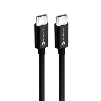 FORCELL F-ENERGY C338 USB-C-USB-C adatkábel, PD, 3A, QC4.0, 60W, 3m, fekete kép