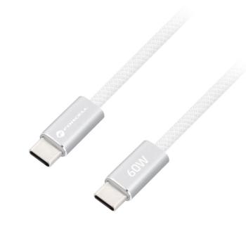 Forcell F-Energy CCFN23 USB-C-USB-C töltő-és adatkábel, QC4.0, PD 3A, 60W, 1,2m, fehér kép