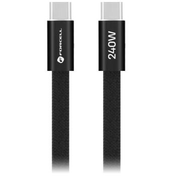 Forcell F-Energy CCFN23 USB-C-USB-C töltő-és adatkábel, QC4.0, PD 5A, 240W, 1,2m, fekete kép