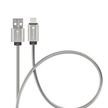 FORCELL F-ENERGY Metal C234 kábel USB-A Type-C QC4.0A 3A 66W 2 m ezüst kép