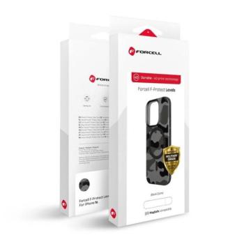 Forcell F-Protect iPhone 16 Pro Max ütésálló MagSafe tok, fekete-szürke kép