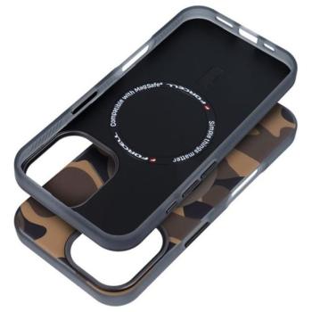 Forcell F-Protect Levels iPhone 16 ütésálló MagSafe tok, Camo, barna-szürke kép