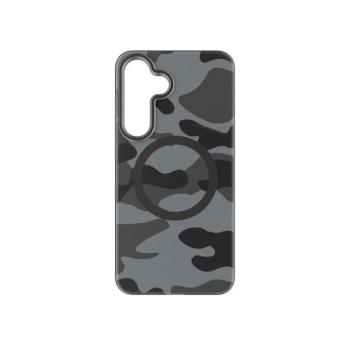 Forcell F-Protect Levels Samsung Galaxy S25 Plus ütésálló MagSafe tok, Camo, fekete-szürke kép
