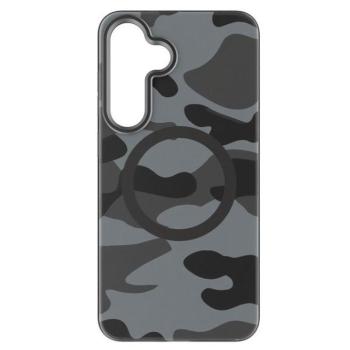 Forcell F-Protect Levels Samsung Galaxy S25 ütésálló MagSafe tok, Camo, fekete-szürke kép