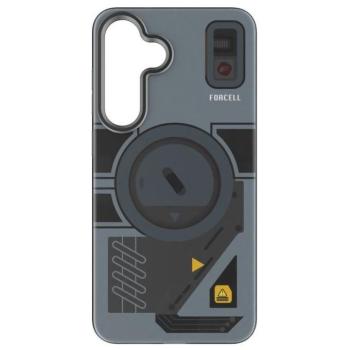 Forcell F-Protect Levels Samsung Galaxy S25 ütésálló MagSafe tok, Cyber, kék-szürke kép