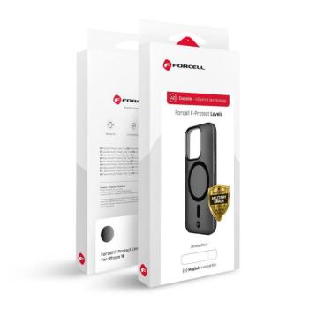 Forcell F-Protect MagSafe-kompatibilis tok iPhone 16 Plus - fekete átlátszó kép