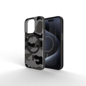 Forcell F-Protect MagSafe-kompatibilis tok iPhone 16 Plus - szürke terepmintás kép