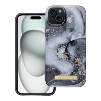 Forcell F-Protect Mirage Apple iPhone 15 Plus Magsafe kompatibilis hátlap tok, márvány minta, szürke kép