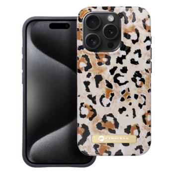 Forcell F-Protect Mirage Apple iPhone 15 Pro Magsafe kompatibilis hátlap tok, párduc minta kép